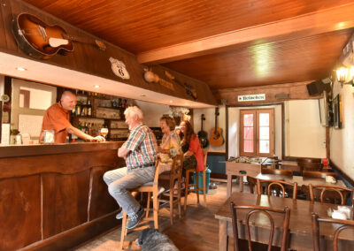 Bar at the Auberge de la Providence in Saint Donat