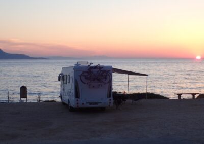Holidays by the sea with a motorhome