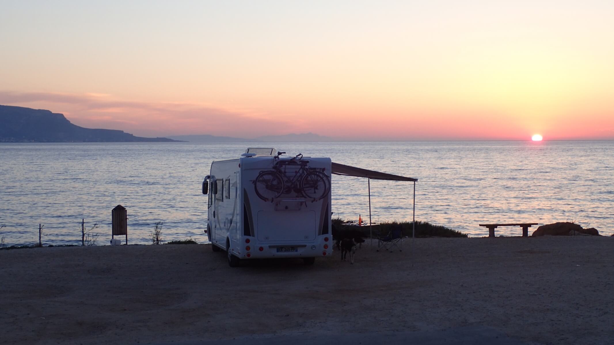 Holidays by the sea with a motorhome